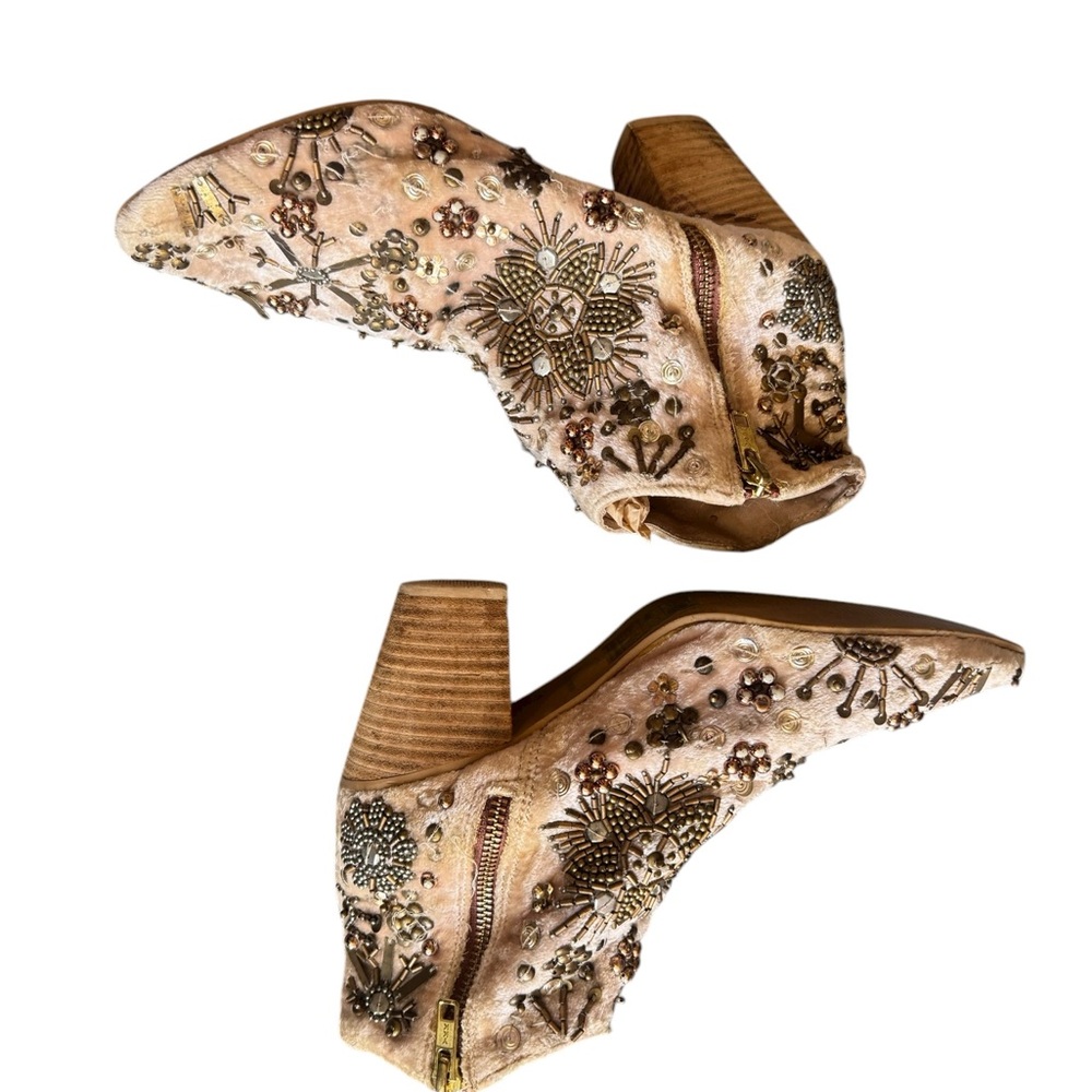 Free People Night Out Embellished Booties EUC - Picture 8 of 10